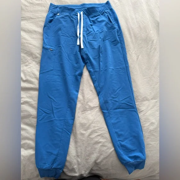 Figs Royal Blue Jogger Scrub Pants - Picture 1 of 3